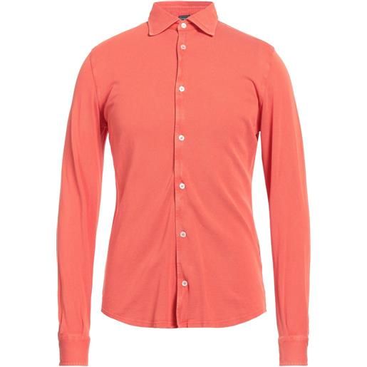 FEDELI - camicia regular fit - arancione