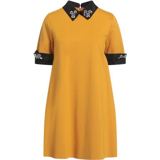 GAI MATTIOLO - vestito corto - giallo ocra
