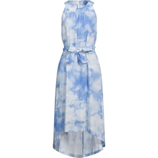 120% LINO - vestito estivo - azzurro