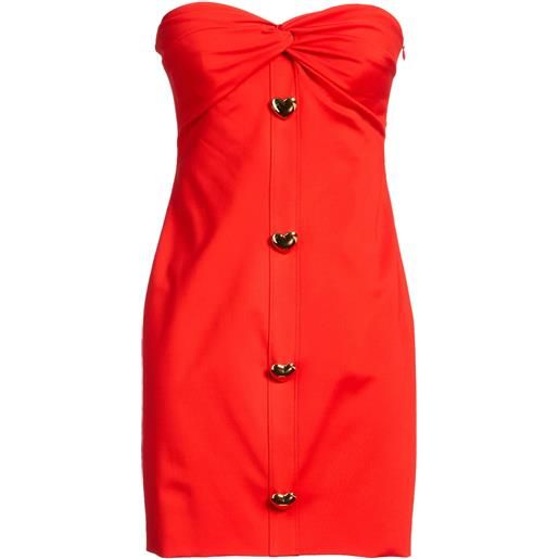MOSCHINO - vestito corto - rosso pomodoro