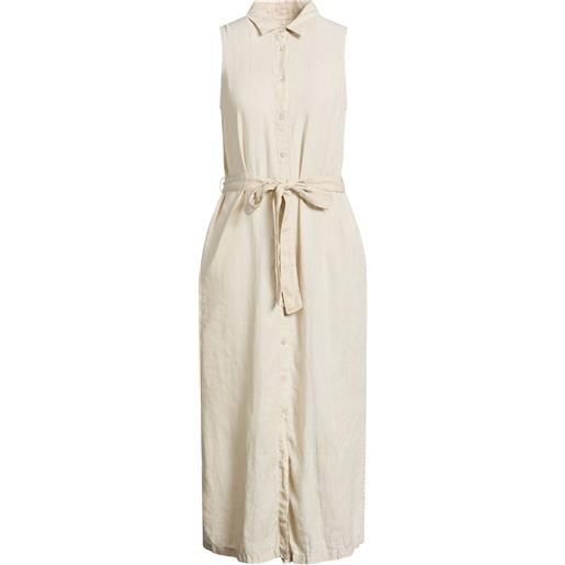 120% LINO - vestito chemisier - beige