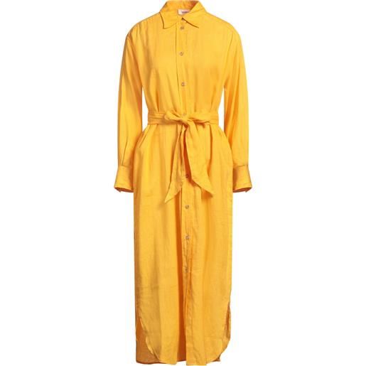 OTTOD'AME - vestito chemisier - giallo ocra
