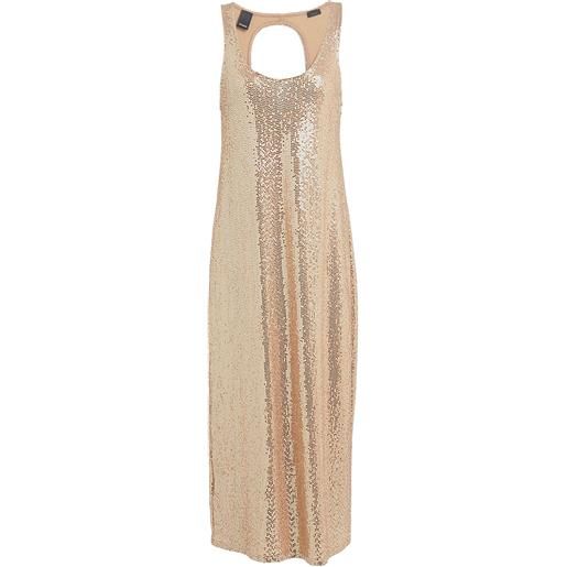 PINKO - vestito midi - oro