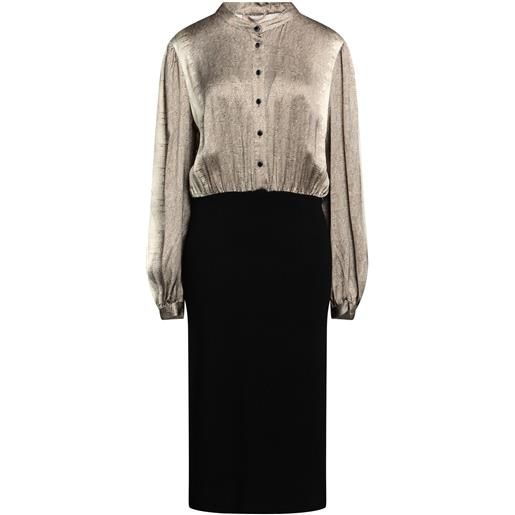 TWINSET - vestito chemisier - beige