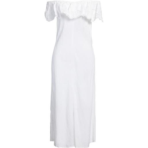 120% LINO - vestito estivo - bianco