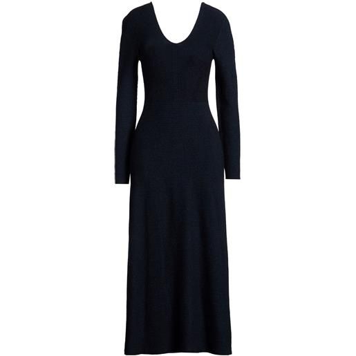 EMPORIO ARMANI - vestito in maglia - blu navy