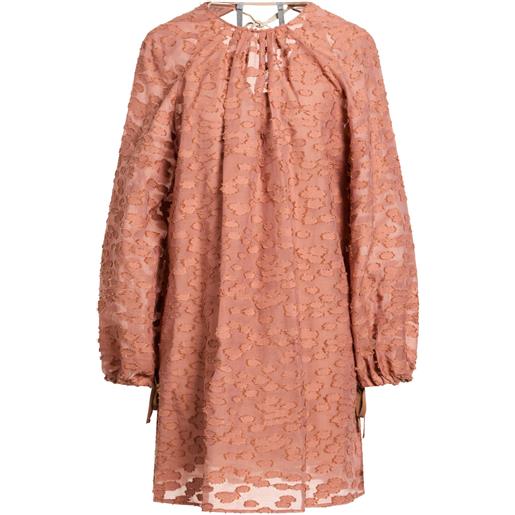 ALYSI - vestito corto - salmone