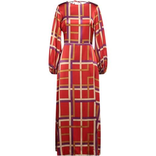 MOMONÍ - vestito lungo - rosso pomodoro