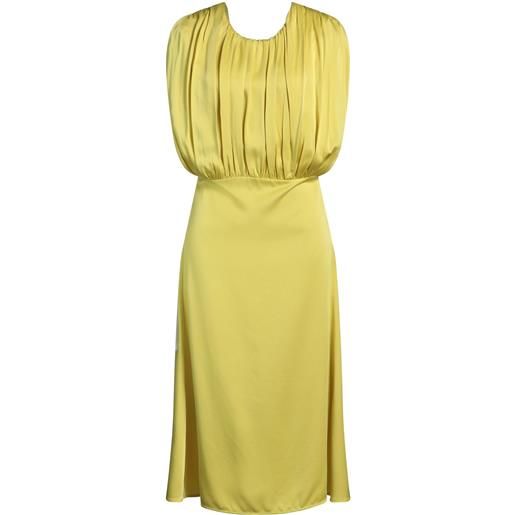 JIL SANDER - vestito midi - verde lime