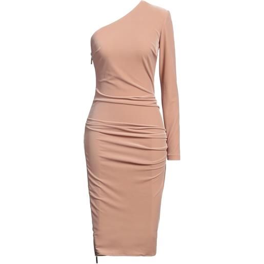 ELISABETTA FRANCHI - vestito midi - cipria