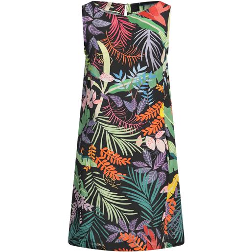 120% LINO - vestito corto - nero