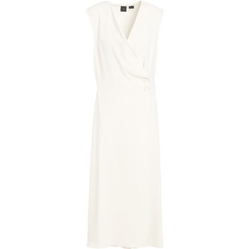 PINKO - vestito a portafoglio - beige