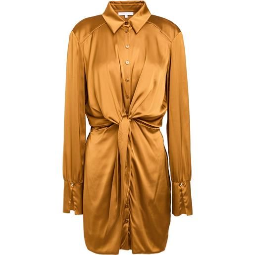PATRIZIA PEPE - vestito chemisier - cuoio