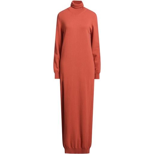 SEMICOUTURE - vestito in maglia - mattone
