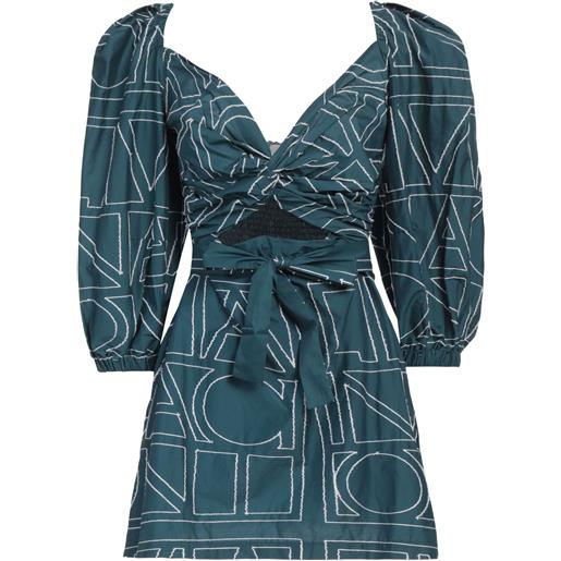 LIVIANA CONTI - vestito corto - verde petrolio