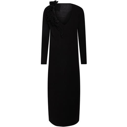 LIVIANA CONTI - vestito in maglia - nero