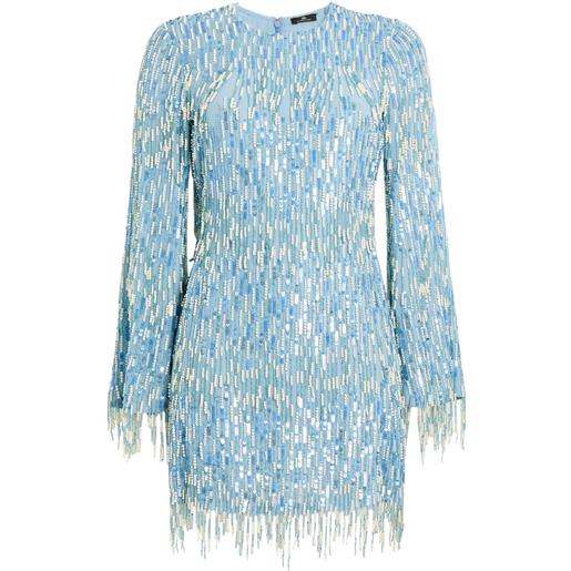 ELISABETTA FRANCHI - vestito corto - blu chiaro