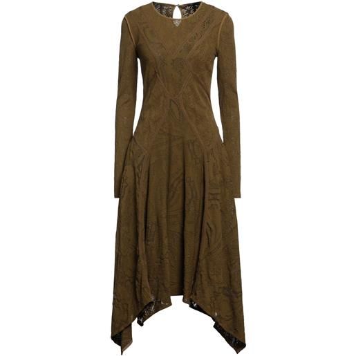 HIGH - vestito midi - verde militare