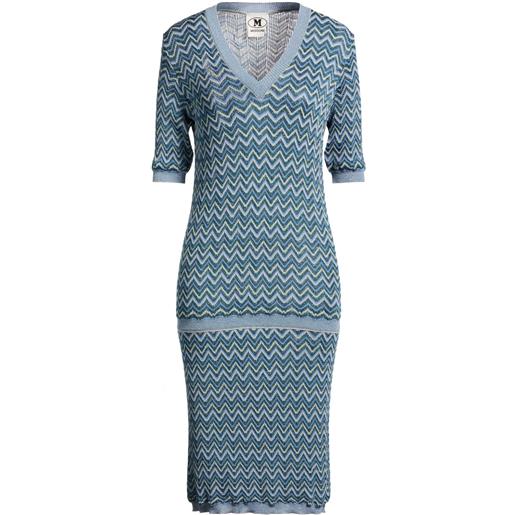 M MISSONI - tubino - blu chiaro