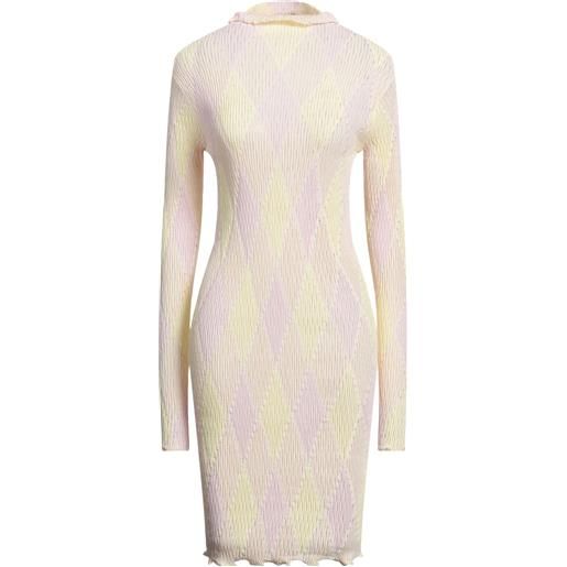 BURBERRY - vestito midi - giallo pastello