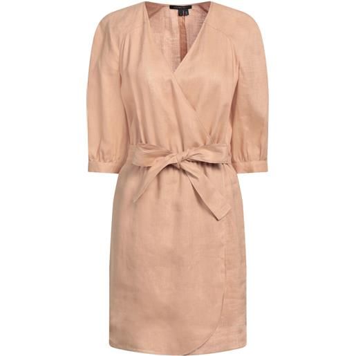 ARMANI EXCHANGE - vestito a portafoglio - sabbia