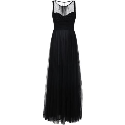 ELISABETTA FRANCHI - vestito lungo - nero