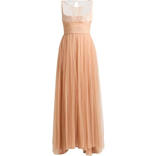 ELISABETTA FRANCHI - vestito lungo - albicocca