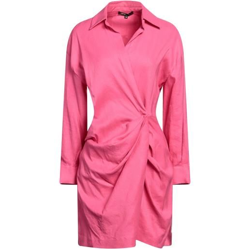 MAJE - vestito a portafoglio - fucsia