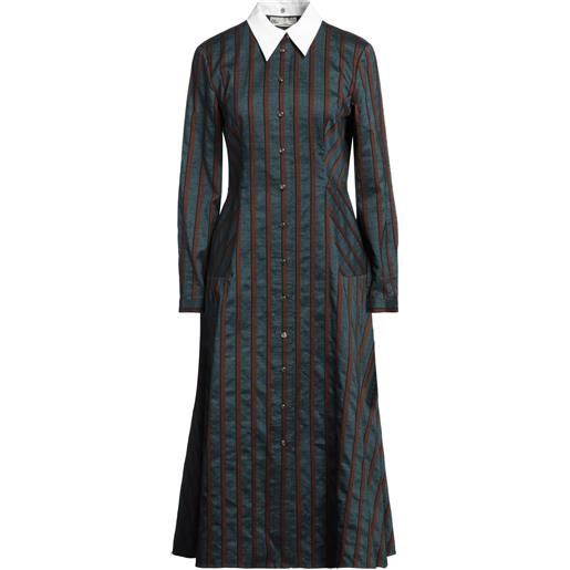 TORY BURCH - vestito chemisier - verde petrolio