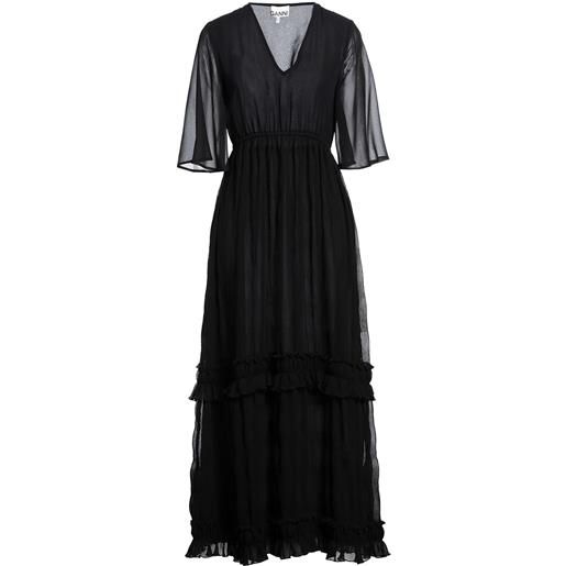 GANNI - vestito lungo - nero