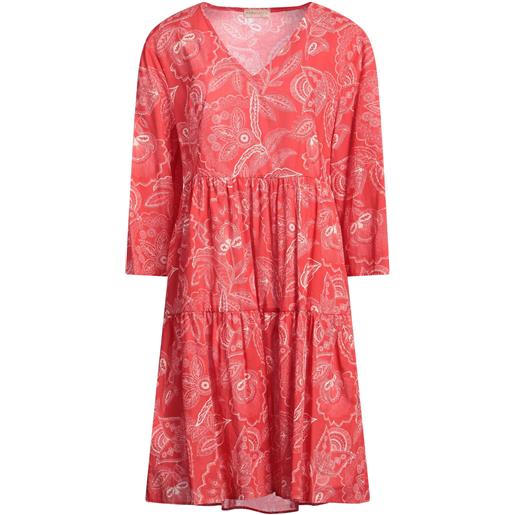PUROTATTO - vestito midi - rosso
