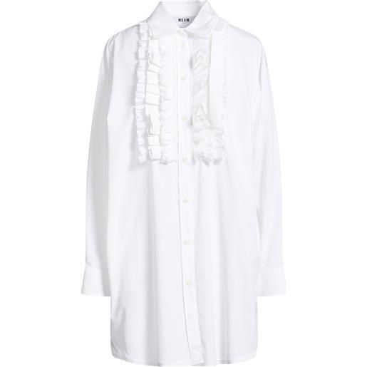 MSGM - vestito chemisier - bianco