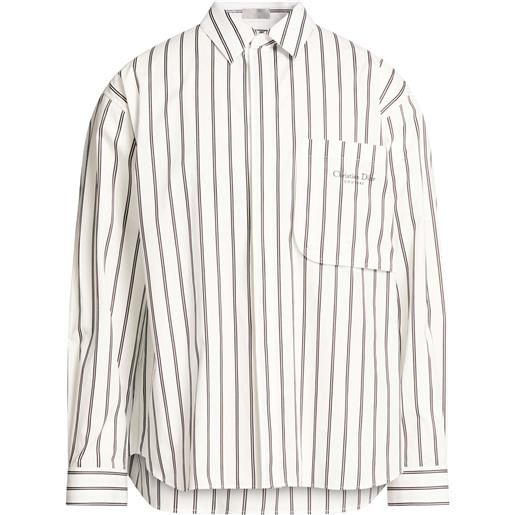DIOR - camicia a righe - bianco