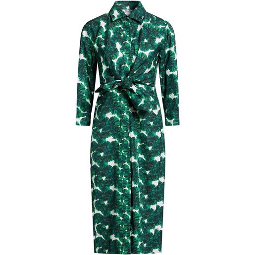 MAX MARA - vestito chemisier - verde scuro