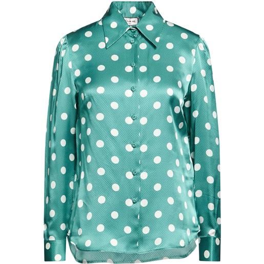 PAUL & JOE - camicie e bluse fantasia - verde petrolio