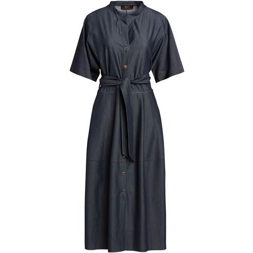 MOORER - vestito chemisier - blu