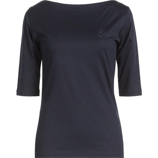 DONDUP - basic t-shirt - blu notte