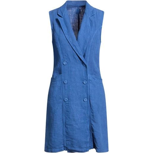 120% LINO - vestito corto - blu