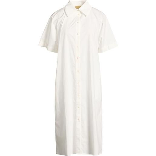 MOMONÍ - vestito chemisier - bianco