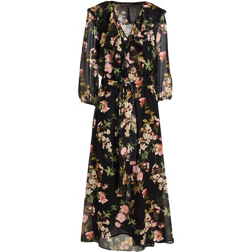 LUISA SPAGNOLI - vestito in seta - nero