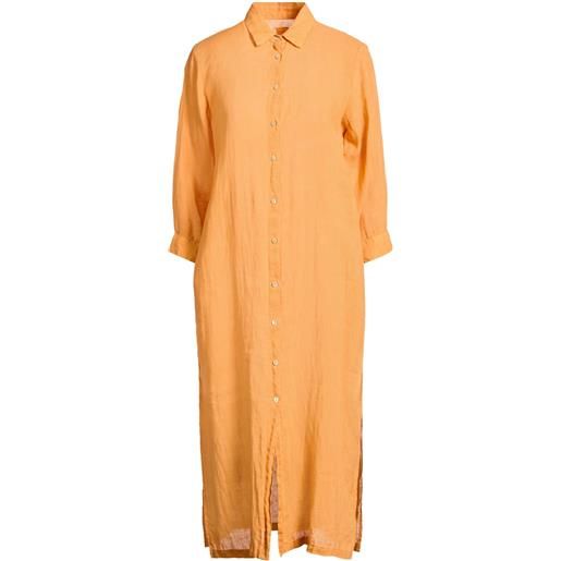 120% LINO - vestito chemisier - giallo ocra