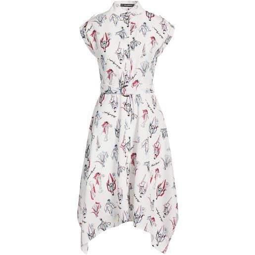 KARL LAGERFELD - vestito chemisier - bianco