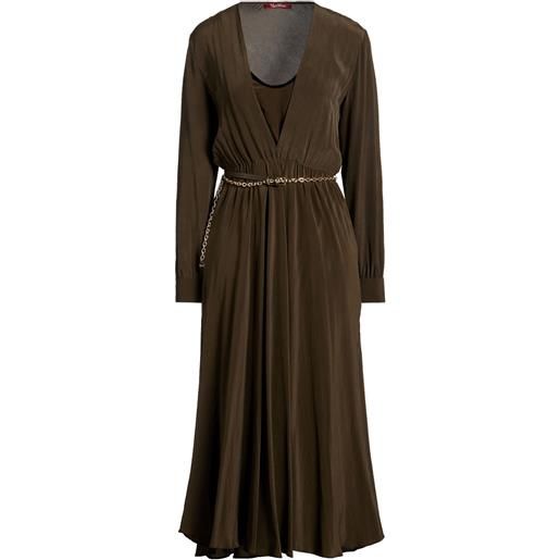MAX MARA STUDIO - vestito da cerimonia - verde militare