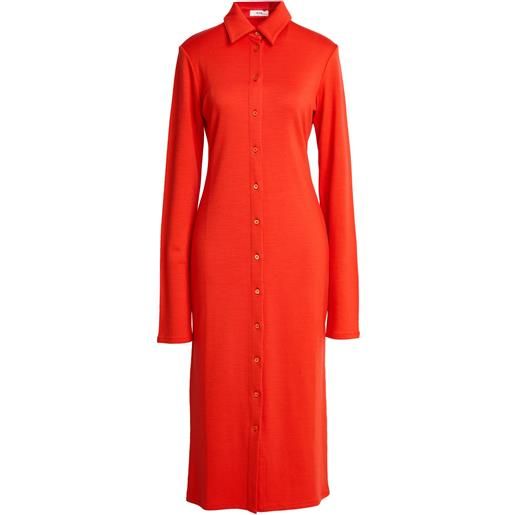 RIER - vestito chemisier - rosso pomodoro