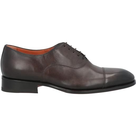 SANTONI - stringate - testa di moro