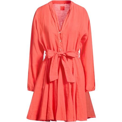 120% LINO - vestito chemisier - corallo