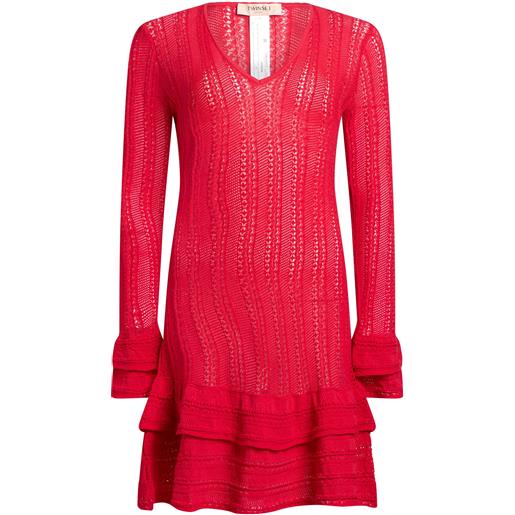 TWINSET - vestito corto - rosso