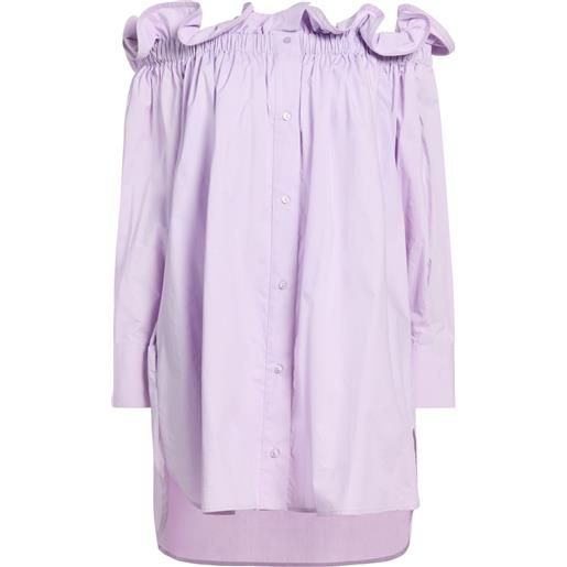DONDUP - vestito chemisier - lilla