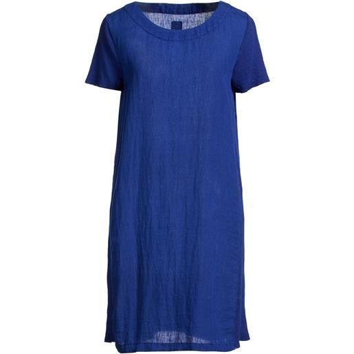 120% LINO - vestito corto - blu