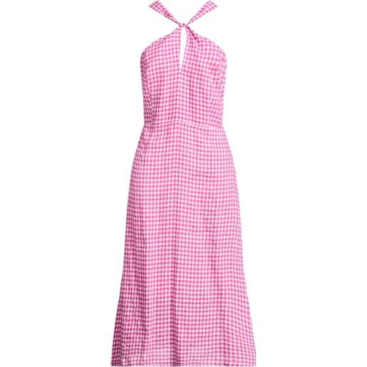 120% LINO - vestito estivo - fucsia
